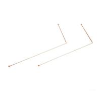 2PCS Probe Rods 99 9 Copper Material for Water Searching and Metal Detection, Includes Protective Carry Bag