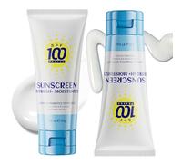 2Pcs Probiotic SPF 100 Sunscreen, PA++++ SPF 100 Face Suncream, Invisible Mineral Sunscreen for Face & Body - Non Greasy, Fast Absorbing & Water Resistant with Probiotics Suncream