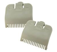 2Pcs Professional 1.5mm Hair Clipper Guards, 1/16" Guide Comb Compatible with Wahl Full-Size Hair Clippers, Grey Trimmer Guards for Beard Styling，Essential for Hair Styling Design