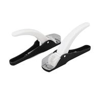 2Pcs Professional Acrylic False Nail Clippers with Nail Rest for Nail Trimming, Stainless Steel Clipper for Acrylic Nails, U Shaped Manicure Tool
