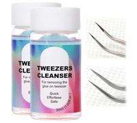 2pcs Professional Eyelash Extension Glue Remover Gel,30ml Lash Adhesive Dissolver & Cleanser Kit for Safe Removal,Includes Micro Brushes for DIY Home Use & Professional Salon Aftercare,Gentle Formula