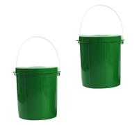 2pcs Professional Live Bait Bucket with Vents, PVC Worm Storage | Green Pair, Lightweight Portable Design, Resistant to Falling, Sea Fishing Worm Holders for Earthworm Use