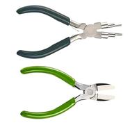2Pcs Professional Nylon Pliers Wire Shaping Pliers Jaw Jewelry Making Tool Flat Nose for Crafting Project Earring Crafting Supplies