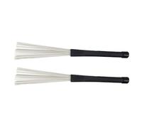 2Pcs Professional Nylon Wire Brush Jazzes Drum Brushes With Comfortable Handle Drum Brush Percussion Brushes Brush