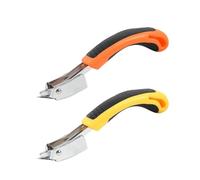 2Pcs Professional Staple Remover Tool Strength Staple Puller Removing Heavy Duty Tack Lifter Nail Puller with Ergonomic Handle for Floor Wooden Case Carton Photo Frame Carpet Staple