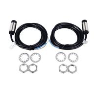 2Pcs Proximity Switch Sensor, 2 Wire Normally Open Inductive Proximity Switch, Quick Response 8mm Detection for Automation Control Systems, with Nuts and Accessories for Industrial