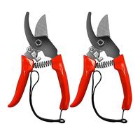 2Pcs Pruning Shears, Heavy Duty Pruning Shears, Garden Pruning Shears, Professional Roadside Pruning Shears, Plastic Handle Scissors, Manual Shears for Roadside, Garden