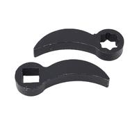 2pcs Pry Bar Wrench Adapter Heads, Adjustable 1 / 2in Drive, Heavy Duty Construction, Car Repair Tools - Easy CV Shaft Removal, Compatible with Breaker Bar, Durable Alloy Steel