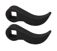 2Pcs Pry Bar Wrench Adaptor Head, Crowbar Adapter Head Tool, Adjustable Angle Head for 1/2 Inch Ratchet, Strong and Compact Pry Bar with Heat Treated Carbon Steel for Demolition an