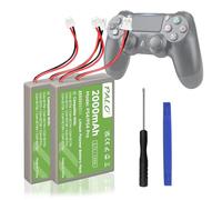 2Pcs PS4 Akku 2000mAh Ersatz für PS4/PS4 Pro/PS4 Slim PS4 Controller CUH-ZCT1E CUH-ZCT1H CUH-ZCT1U CUH-ZCT2 CUH-ZCT2U