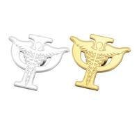 2pcs Psychology Brooch Emblem Pin Stainless Steel for Psychologists | Unique Psychology Design, Resists Tarnishing and Keeps Shine, Suitable for Daily Wear on Professional Attire