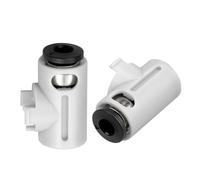 2PCS PTFE Filaments Inlet Adapter Feed Tube Connectors for A1mini 3D Printer Featuring Smooth Ceramic Guide Bearing Rings Replacement