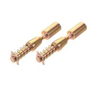 2pcs Pto Quick Release Yoke Pin, Heavy Duty Tractor Repair Hardware | Spring Loaded Design, Simple Installation for Drive Shafts, Golden Finish, Fieldwork Use