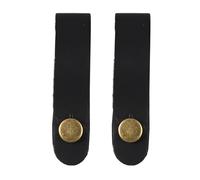2Pcs PU Leather Guitar Headstock Strap Tie Guitar Neck Strap Buttons Headstock Adapter For Acoustic Electric Ukuleles
