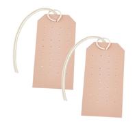 2pcs Pu Leather Jewelry Rack Organizer Earring Holder for Women Display Stand