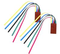2pcs PU Leather Ribbon Bookmark with Three Markers for Bible Reading | Polyester Ribbons, Wear-resistant and Portable, for Novels, Office Meetings, Writers and Readers