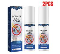 2PCS Pubic Lice Antibacterial Spray Removal Lice Eggs And Scalp Anti-itch
