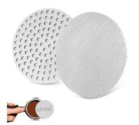 2Pcs Puck Screen, 0.8mm Thickness Espresso Puck Screen, Reusable Stainless Steel Coffee Portafilter Screen, Compatible with Portafilter Basket & Sage Breville Machines, Barista Accessories (58MM)