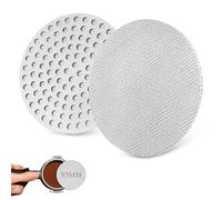 2Pcs Puck Screen 53mm, 0.8mm Thickness Espresso Puck Screen, Reusable Stainless Steel Coffee Portafilter Screen, Compatible with 53mm Portafilter Basket & Sage Breville Machines, Barista Accessories