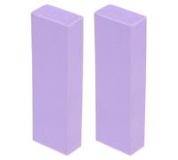 2pcs Pumice Cleaning Stone Rubber Scouring Pad | Non Toxic Oven Cleaner, Purple Finish, Surface Protection, Versatile Descaling for Sinks, Taps, Tiles