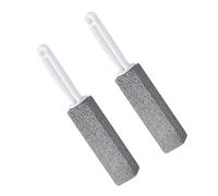 2Pcs Pumice Stone Toilet Cleaning Block With Handle Effectively Removes Rust Limescale Stain Suitable For Bathrooms