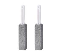 2Pcs Pumice Stone Toilet Cleaning Block With Handle Effectively Removes Rust Limescale Stain Suitable For Bathrooms Bathroom Cleaning Tool