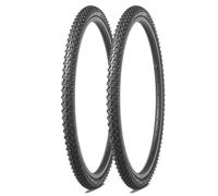 2PCS Puncture Proof Bike Tires, 16x1.75 24x1.50 24x1.75 26x1.95 All Terrain Durable Replacement Tyres for MTB BMX Road Hybrid Commuter Cruiser Bicycle Trike(24x1.50 in)