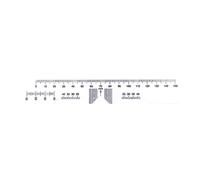 2Pcs Pupil Distance Meter Eye Ophthalmic Tool Pupil Distance Meter Pupillary Distance Ruler Optical Spectacles PD Ruler Pupillary Distance Ruler Plastic Optical Pd Ruler Pupil Distance Meter Eye Tool