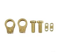 2Pcs Pure Brass Battery Terminal Replacement for Top Post Cable Wire Ends Suitable for Various Cars Trucks Buses and New Energy Vehicles