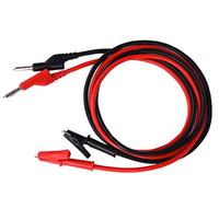 2PCS Pure Copper Alligator Clip 4mm Banana Plug line 10A DC Power Supply Test line multimeter Alligator Clip Test line