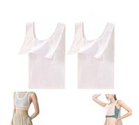 2Pcs Pure Cotton Gauze Sweat Vest for Adults Man & Women, Two-Way Wear Inside or Outside