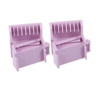 2pcs Purple Abs Hair Clipper Guide Comb Attachment