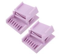 2pcs Purple Abs Hair Clipper Limit Comb Attachment
