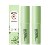 2PCS Purple Grass Mosquito Bite Relief Stick & Bite Cream, Dual-Action Insect Bite Relief for Itchy Skin, Sooth and Repel Mosquito Bites, Portable Essential On-The-Go Outdoor Travel Bite Relief Stick
