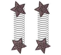 2pcs Purple Star Hair Clips for Women Invisible Iron Barrettes