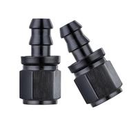 2Pcs Push Hose Fitting End Aluminum Connector Vehicle Fuels Modification Installs for Fuels Line Modification Hose Fitting