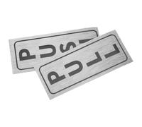2pcs Push Pull Door Sign Sticker Self Adhesive PVC Indicator for Store | Silver Elegant Design, Labels for Business and Hotel Sliding Doors, Easy to Use