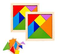 2pcs Puzzle Board Games, Early Education Colorful Matching Geometry Game, Wooden Learning Logic Puzzle Toy For School Travel Apartment Vacation Outgoing Camping Christmas Birthday