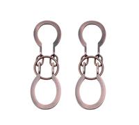 2Pcs Puzzle Ring Brain Teaser Puzzles - Metal Horseshoe Cast Puzzle Game Unlock Interlock Puzzles Box Mind IQ Logic Test Disentanglement Games for Adults Office Supplies