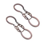 2Pcs Puzzle Ring Brain Teaser Puzzles - Metal Horseshoe Cast Puzzle Game Unlock Interlock Puzzles Box Mind IQ Logic Test Disentanglement Games for Adults Office Supplies