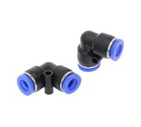 2PCS PV PVG L-Type Elbow 4mm-16mm Outer Diameter Hose one-Button Push-in Pneumatic Connector Accessories Plastic Gas Quick Connector(PV-16mm)
