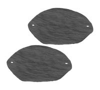 2pcs PVA Pottery Bat Mat with Double Hole Design, Black