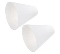 2pcs PVC Air Duct Reducer Adapter for 80-200mm Vent Pipe | White wear-resistant connector for solid or flexible ducts, easy to fit and secure, for kitchen and apartment ventilation