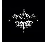 2PCS PVC Car Stickers Waterproof Decorative Decals Sunlight Resistant Not Tools Required Suitable for Vehicle Exterior Guidance Mountain Car Decals