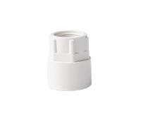 2pcs PVC Pipe Fitting Female Thread Reducing Straight Connector Garden Irrigation Aquarium Fish Tank Adapter(25mm x 1I2 White)