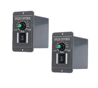 2PCS PWM 12V 24V 48V DC 6A Reducer Motor Speed Controller Reversible With Switch