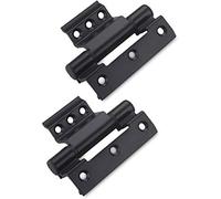 2PCS Qrity No Drilling Aluminum Alloy Window Hinge Casement Window Door Hinge for Window Frame