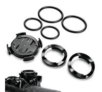 2pcs Quarter turn Bike Mounts Compatible with Garmin Edge 200 500 520 800 1000 iGPSPORT XOSS G G+ GPS Cycling Computers Out Front Bracket Adjustable Handlebar Holder Silicone Strap