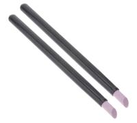 2pcs Quartz Cuticle Pusher Nail Polished Rod Black