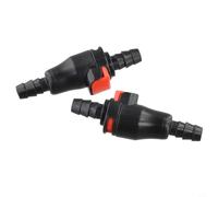2pcs Quick Connectors for Hydration Bladders | Automatic Shut-Off Valve Fits 1/4" Tubing | Leak-Proof Button Release Adapter for Camping Hiking Water Reservoirs